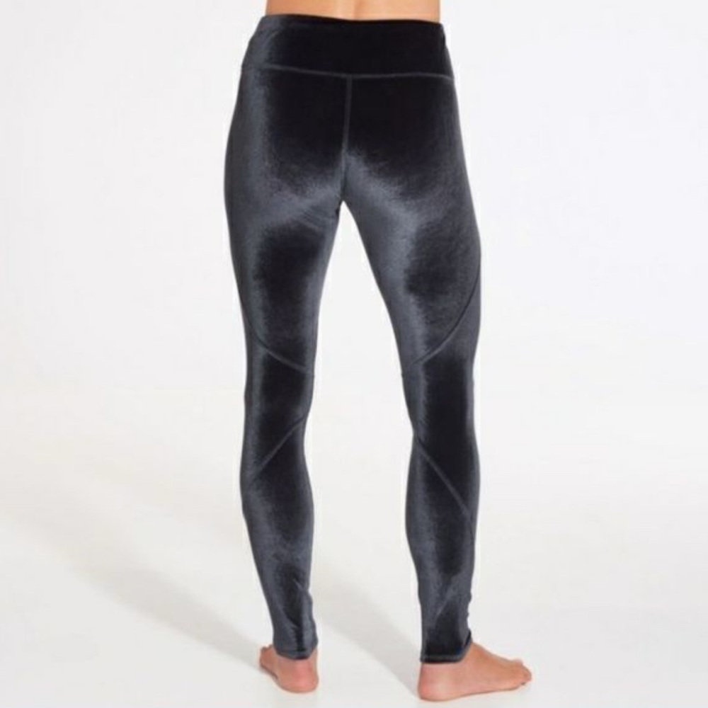 Calia by Carrie Underwood Effortless Velvet Leggings Dark Gray Women's Size XS